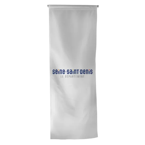 Oriflamme du Conseil Départemental de Seine-Saint-Denis en polyester