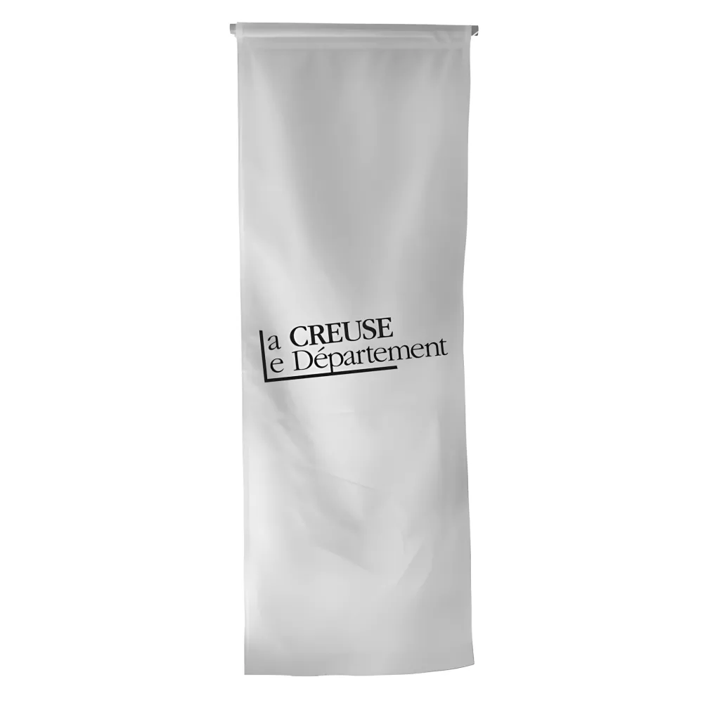 Oriflamme Conseil Départemental Creuse en maille polyester Oriflamme Conseil Départemental Creuse en maille polyester