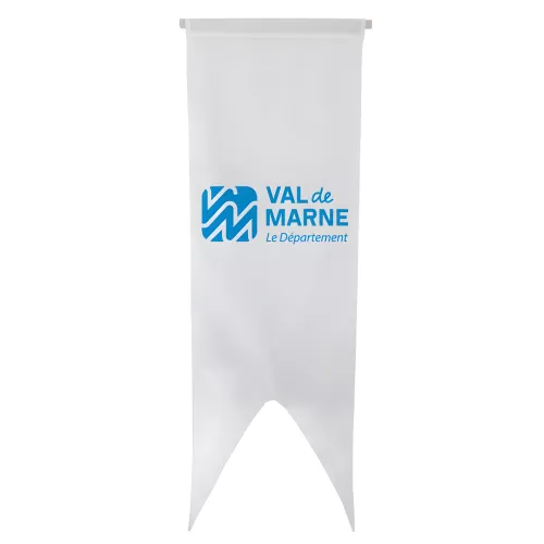 Oriflamme du Conseil Départemental du Val-de-Marne en polyester