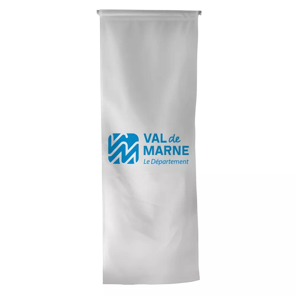 Oriflamme du Conseil Départemental du Val-de-Marne en polyester