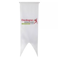 Oriflamme du Conseil Départemental de la Dordogne en maille polyester