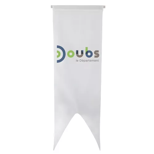 Oriflamme du Conseil Départemental du Doubs en maille polyester