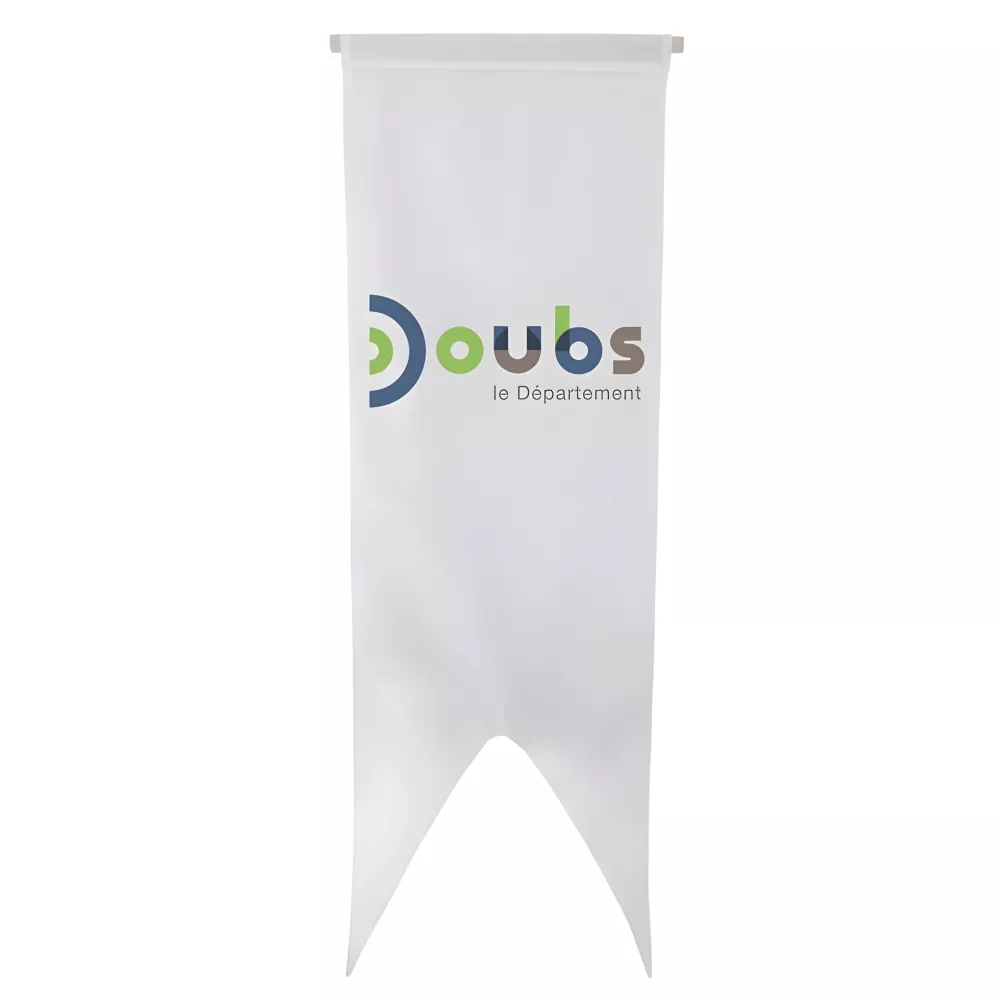 Oriflamme du Conseil Départemental du Doubs en maille polyester