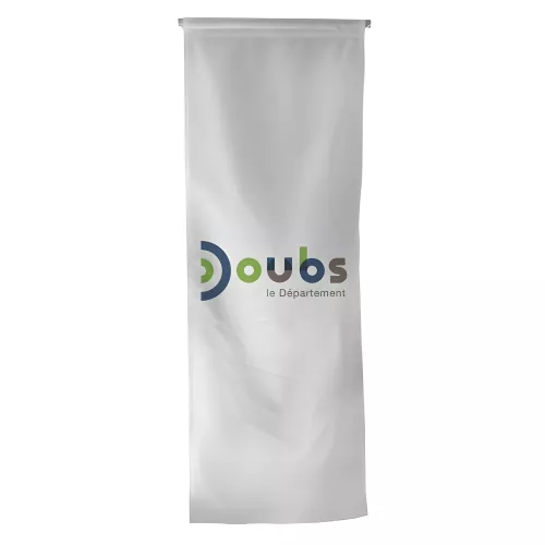 Oriflamme du Conseil Départemental du Doubs en maille polyester