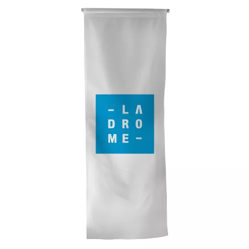 Oriflamme du Conseil Départemental de la Drôme en maille polyester