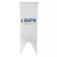 Oriflamme du Conseil Départemental de l'Eure en maille polyester