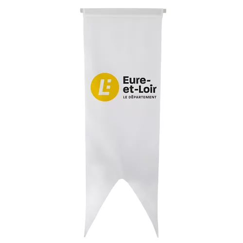 Oriflamme personnalisable du Conseil Départemental de l'Eure-et-Loir