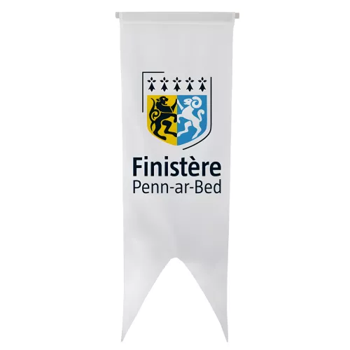 Oriflamme du Conseil Départemental du Finistère en maille polyester