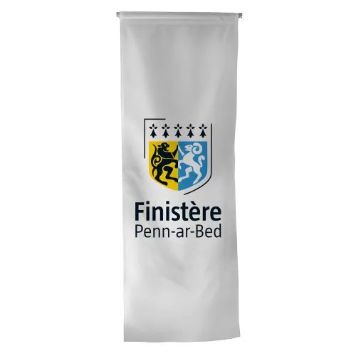 Oriflamme du Conseil Départemental du Finistère en maille polyester