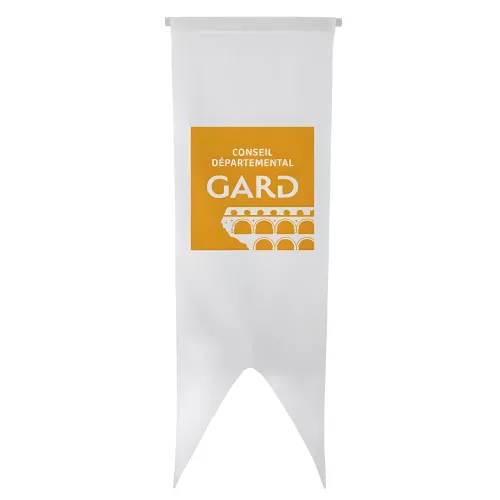 Oriflamme verticale du Conseil Départemental du Gard