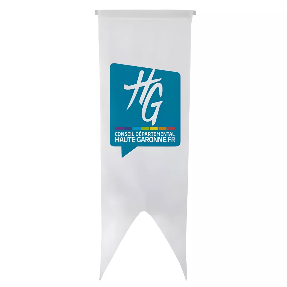 Oriflamme du Conseil Départemental de la Haute-Garonne en maille polyester