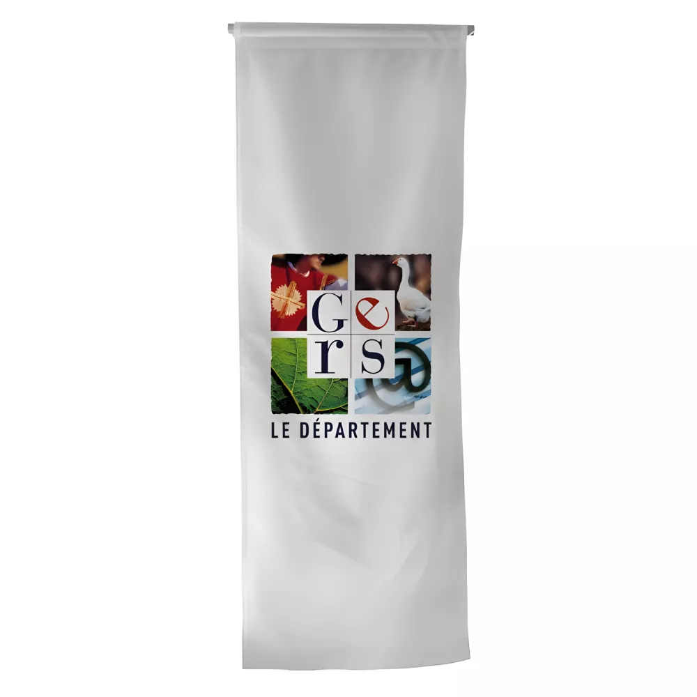 Oriflamme du Conseil Départemental du Gers en polyester Oriflamme du Conseil Départemental du Gers en polyester