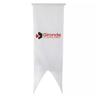 Oriflamme Conseil Départemental Gironde maille polyester 115 g/m²