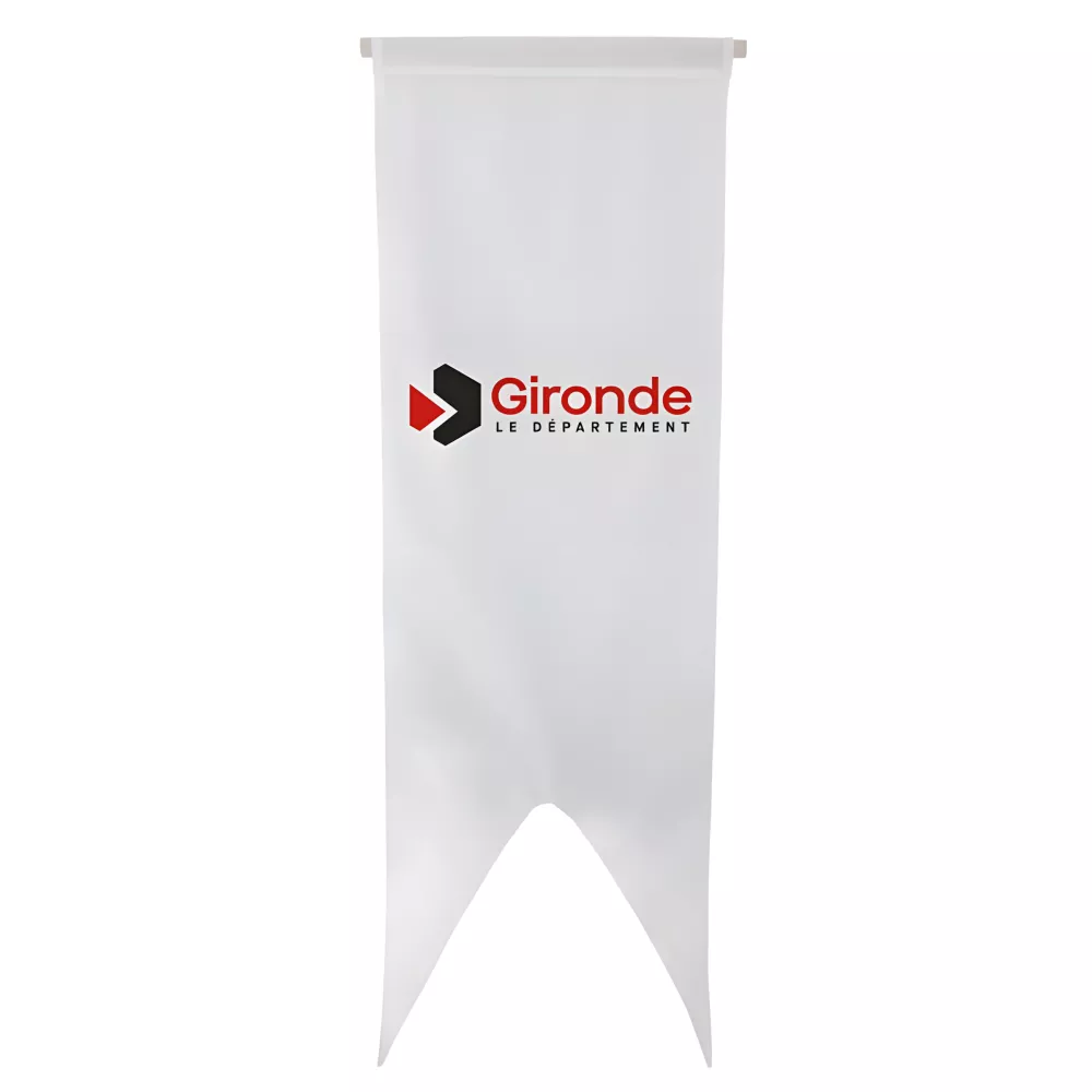 Oriflamme Conseil Départemental Gironde maille polyester 115 g/m²