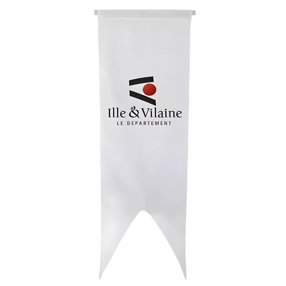 Oriflamme du Conseil Départemental d'Ille-et-Vilaine en maille polyester