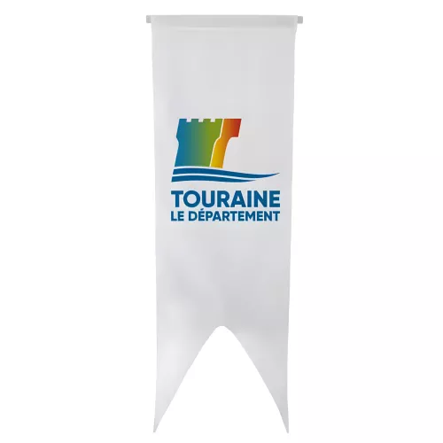 Oriflamme Conseil Départemental Indre-et-Loire maille polyester