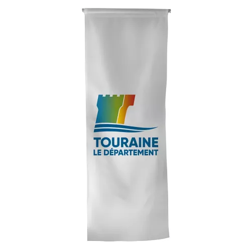 Oriflamme Conseil Départemental Indre-et-Loire maille polyester