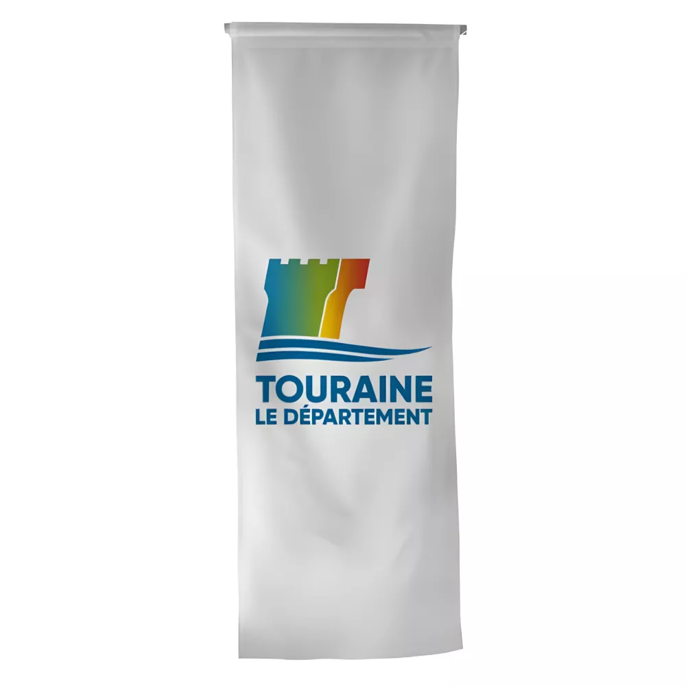 Oriflamme Conseil Départemental Indre-et-Loire maille polyester Oriflamme Conseil Départemental Indre-et-Loire maille polyester