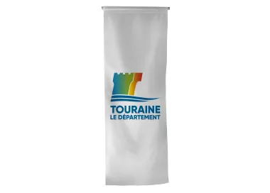 Oriflamme Conseil Départemental Indre-et-Loire maille polyester