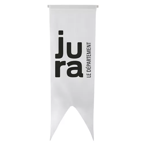 Oriflamme du Conseil Départemental du Jura en maille polyester