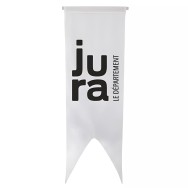 Oriflamme du Conseil Départemental du Jura en maille polyester