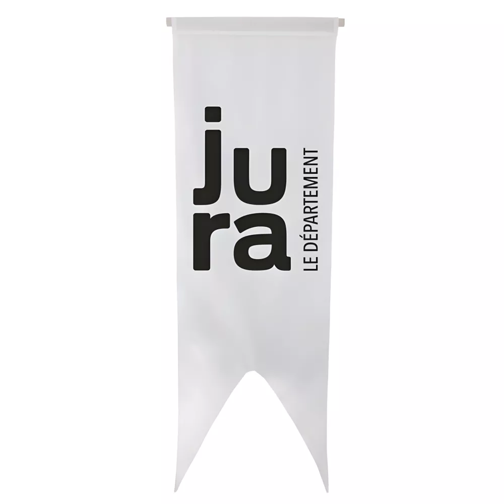Oriflamme du Conseil Départemental du Jura en maille polyester