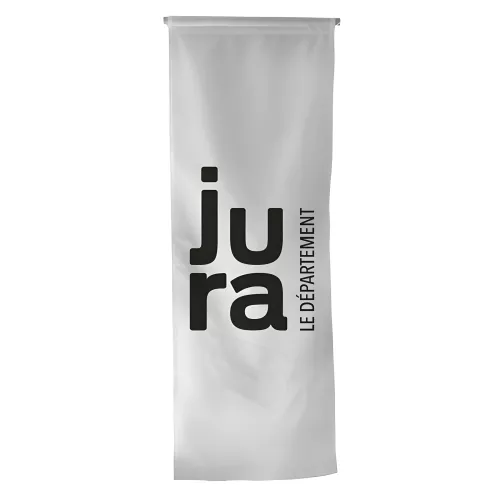 Oriflamme du Conseil Départemental du Jura en maille polyester