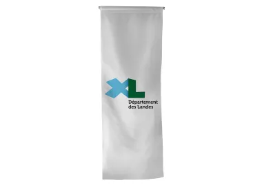 Oriflamme du Conseil Départemental des Landes en polyester