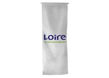 Oriflamme du Conseil Départemental de la Loire en polyester