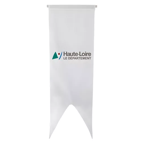 Oriflamme du Conseil Départemental de la Haute-Loire en polyester