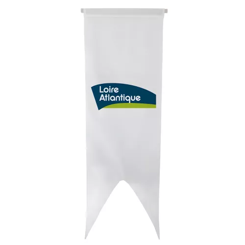 Oriflamme du Conseil Départemental de Loire-Atlantique en maille polyester