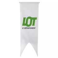 Oriflamme du Conseil Départemental du Lot sur traverse