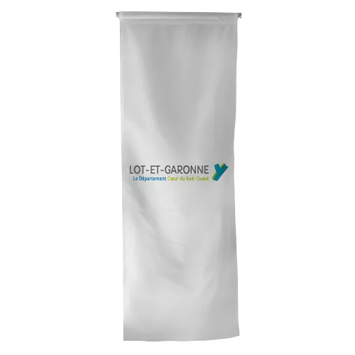 Oriflamme du Conseil Départemental du Lot-et-Garonne en maille polyester