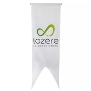 Oriflamme du Conseil Départemental de la Lozère en maille polyester