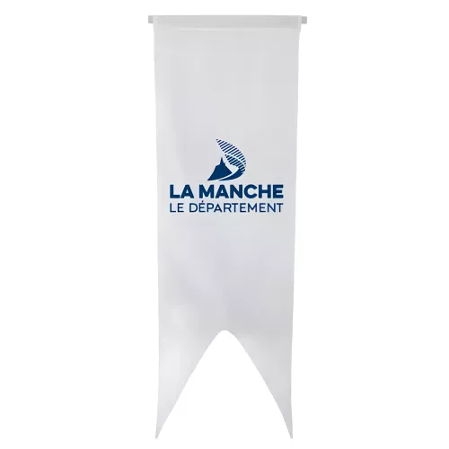Oriflamme du Conseil Départemental de la Manche en polyester