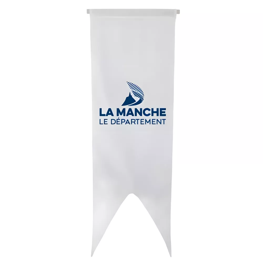 Oriflamme du Conseil Départemental de la Manche en polyester