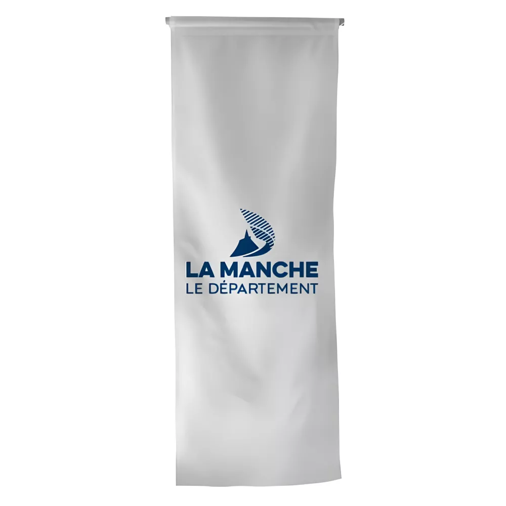 Oriflamme du Conseil Départemental de la Manche en polyester