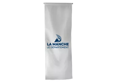 Oriflamme du Conseil Départemental de la Manche en polyester