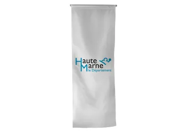 Oriflamme du Conseil Départemental de la Haute-Marne en polyester 115 g/m²