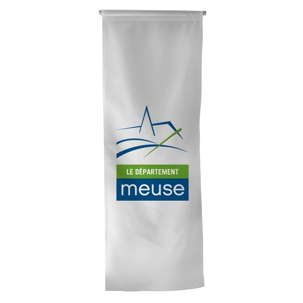 Oriflamme du Conseil Départemental de la Meuse en polyester Oriflamme du Conseil Départemental de la Meuse en polyester