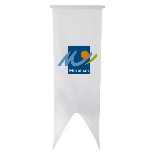 Oriflamme du Conseil Départemental du Morbihan en maille polyester