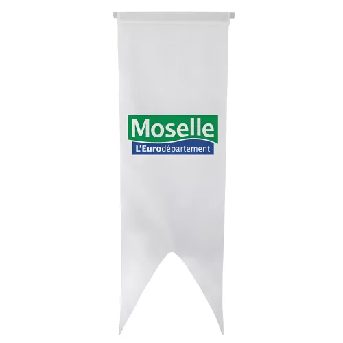 Oriflamme du Conseil Départemental de la Moselle en maille polyester