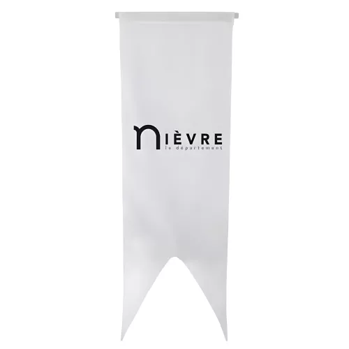 Oriflamme du Conseil Départemental de la Nièvre en maille polyester