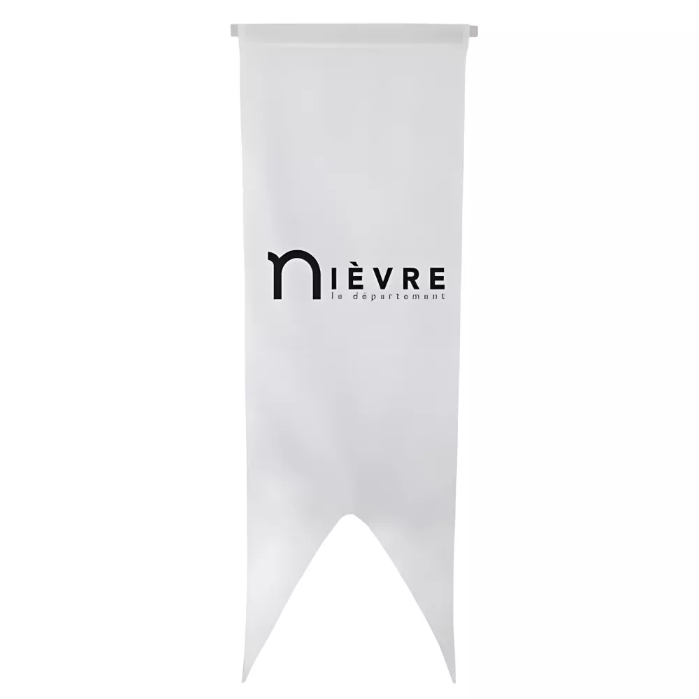 Oriflamme du Conseil Départemental de la Nièvre en maille polyester