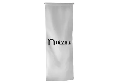 Oriflamme du Conseil Départemental de la Nièvre en maille polyester