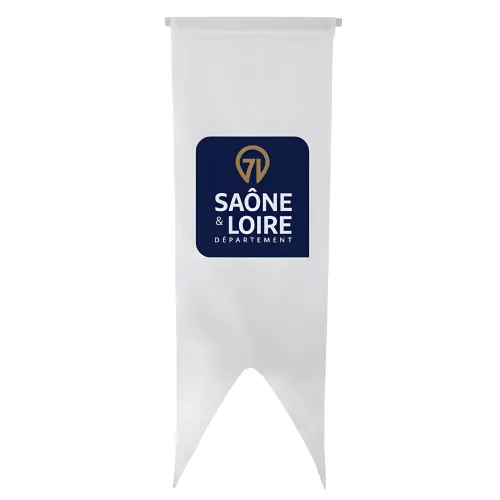 Oriflamme polyester du Conseil Départemental de Saône-et-Loire