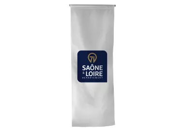 Oriflamme polyester du Conseil Départemental de Saône-et-Loire