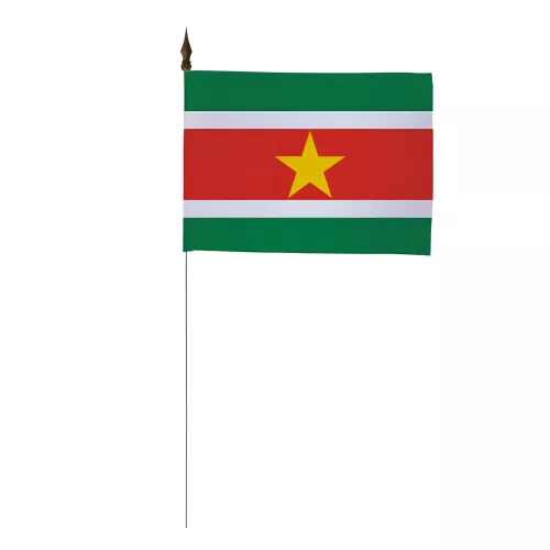 Drapeau de table Suriname 10 x 15 cm