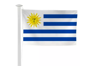 Pavillon Uruguay en maille polyester pour mât