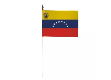 Drapeau de table Venezuela 10 x 15 cm polyester